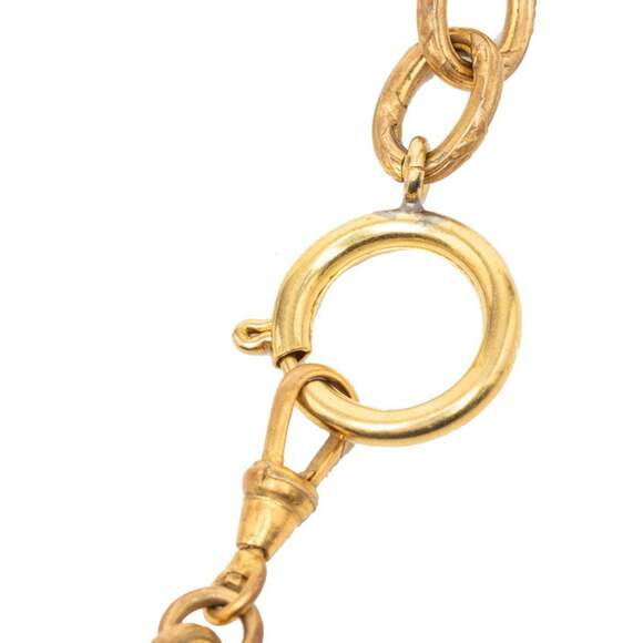 Chanel Coco Mark Gripoa Color Stone Necklace, Gold, Purple, and Blue Plated, ...